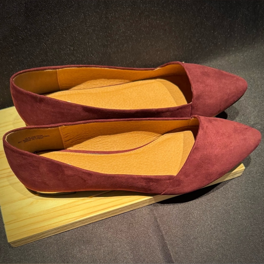 NWT-Cato Merlot/Burgundy Color Women’s Flats. Size 10 - Picture 9 of 16